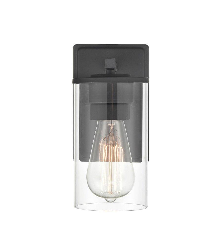 1-Light Wall Sconce in Matte Black 