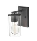 1-Light Wall Sconce in Matte Black 