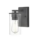 1-Light Wall Sconce in Matte Black 