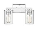 2-Light Vanity Fixture in Chrome 