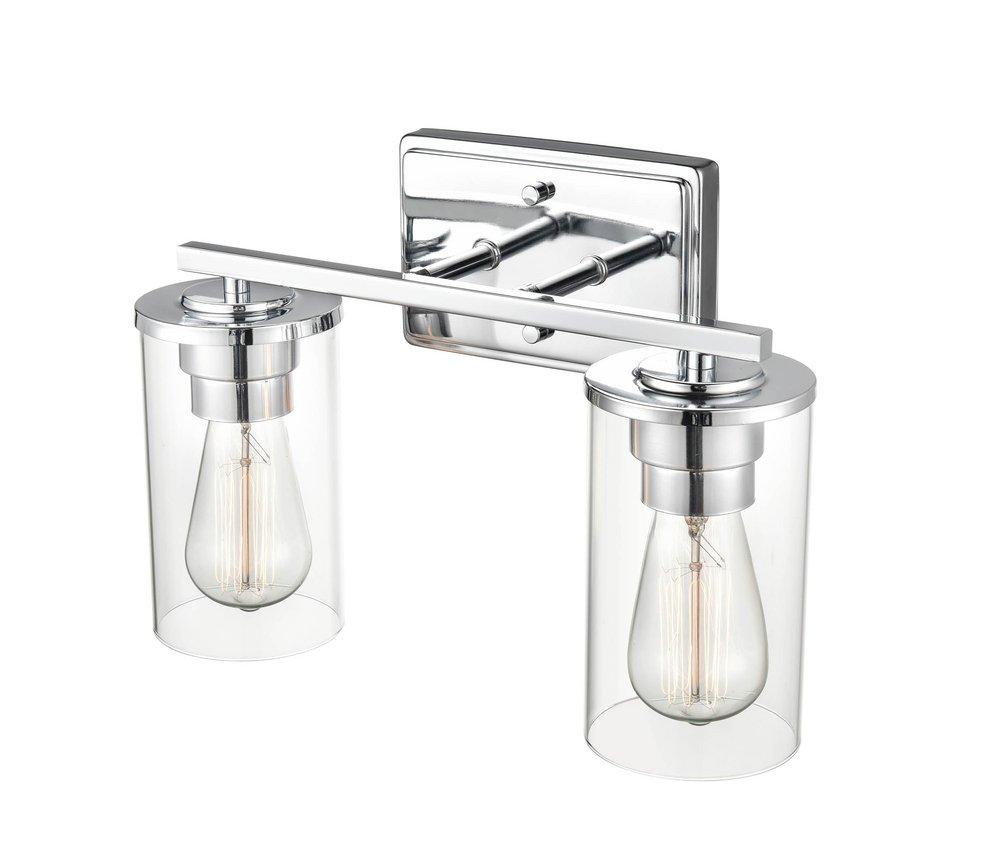 2-Light Vanity Fixture in Chrome 
