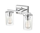2-Light Vanity Fixture in Chrome 