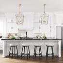 4-Light Pendant Light in Painted Modern Gold 