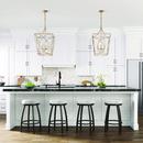 4-Light Pendant Light in Painted Modern Gold 