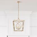 4-Light Pendant Light in Painted Modern Gold 