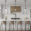 1-Light Pendant Light in Matte Black 