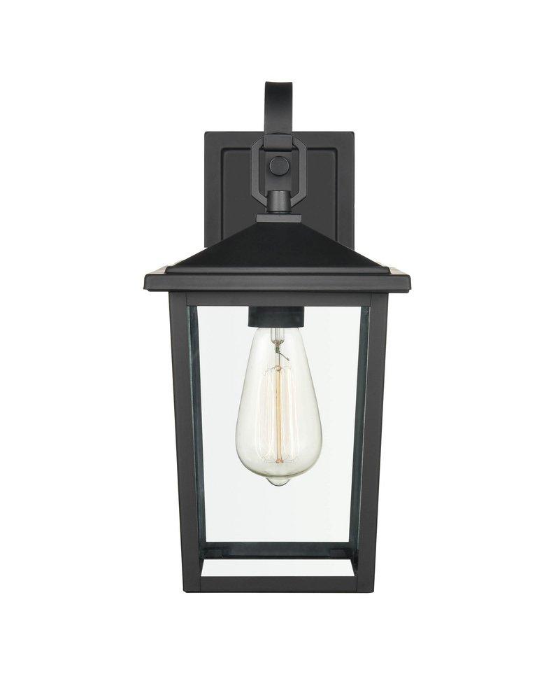 2-Light Outdoor Wall Sconce in Powder Coated Black 