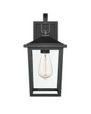 2-Light Outdoor Wall Sconce in Powder Coated Black 