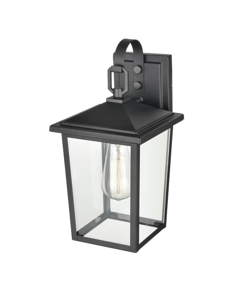 2-Light Outdoor Wall Sconce in Powder Coated Black 