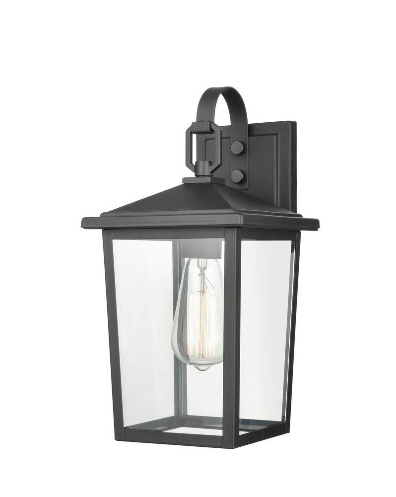 2-Light Outdoor Wall Sconce in Powder Coated Black 