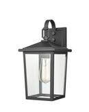2-Light Outdoor Wall Sconce in Powder Coated Black 