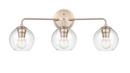 3-Light Vanity Fixture in Modern Gold 