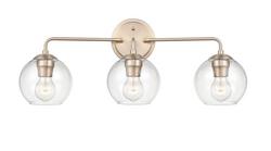 3-Light Vanity Fixture in Modern Gold