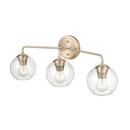 3-Light Vanity Fixture in Modern Gold 