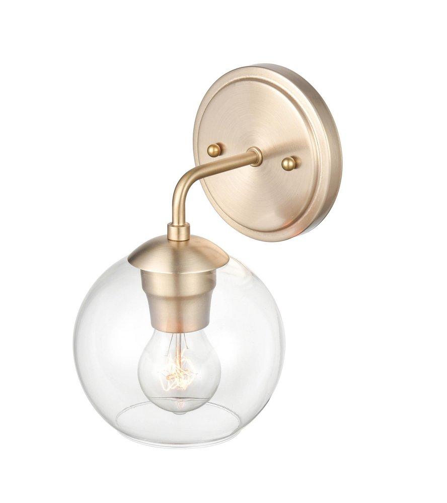 1-Light Wall Sconce in Modern Gold 