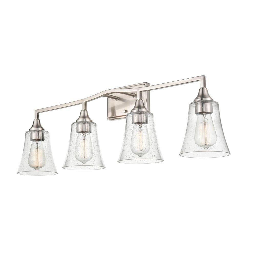 4-Light Vanity Fixture in Brushed Nickel 