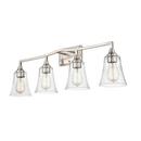 4-Light Vanity Fixture in Brushed Nickel 
