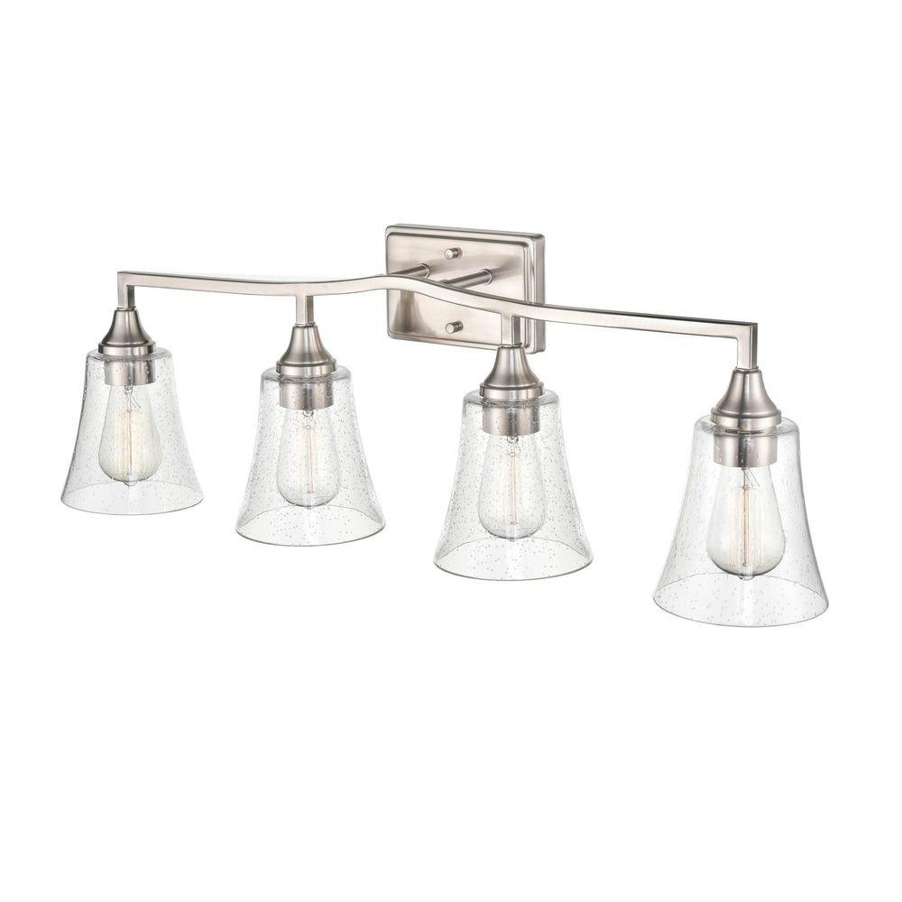4-Light Vanity Fixture in Brushed Nickel 