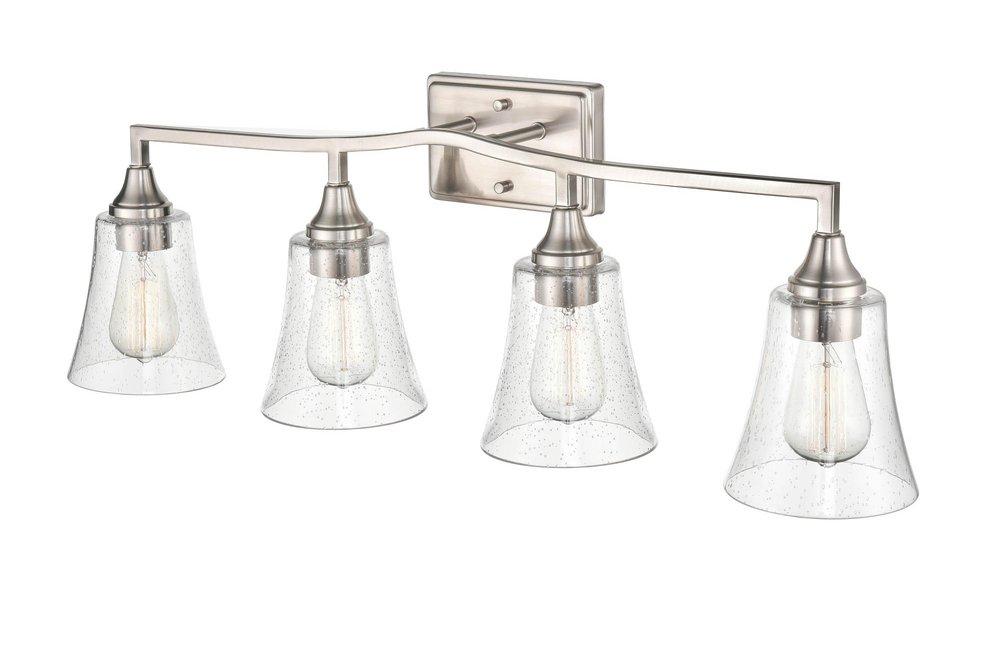 4-Light Vanity Fixture in Brushed Nickel 