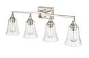 4-Light Vanity Fixture in Brushed Nickel 
