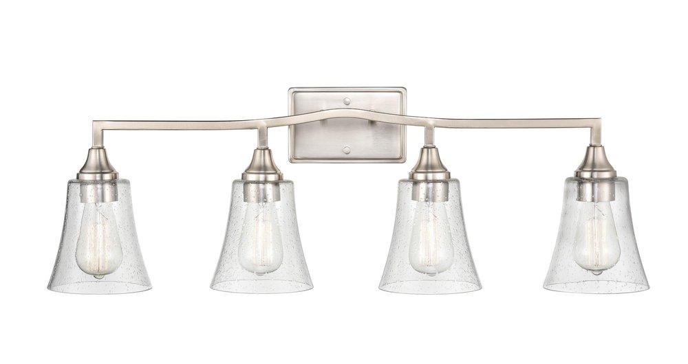 4-Light Vanity Fixture in Brushed Nickel 
