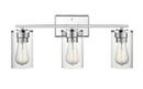 3-Light Vanity Fixture in Chrome 
