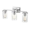 3-Light Vanity Fixture in Chrome 