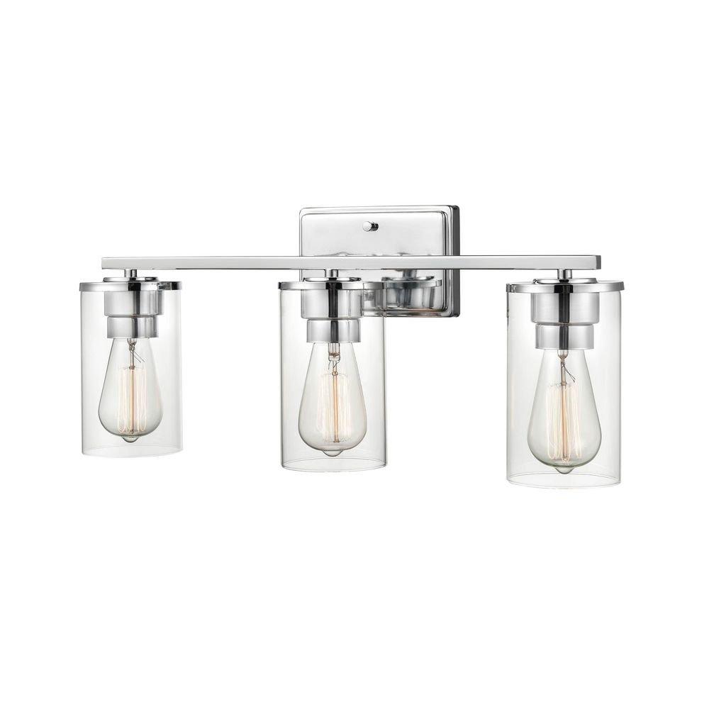 3-Light Vanity Fixture in Chrome 