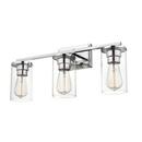 3-Light Vanity Fixture in Chrome 