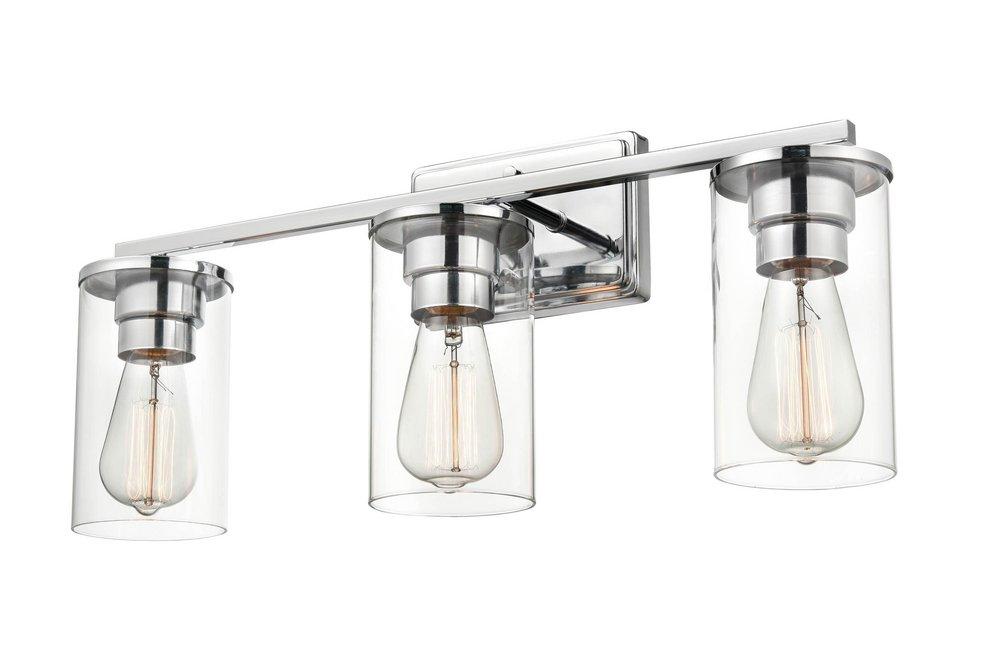 3-Light Vanity Fixture in Chrome 