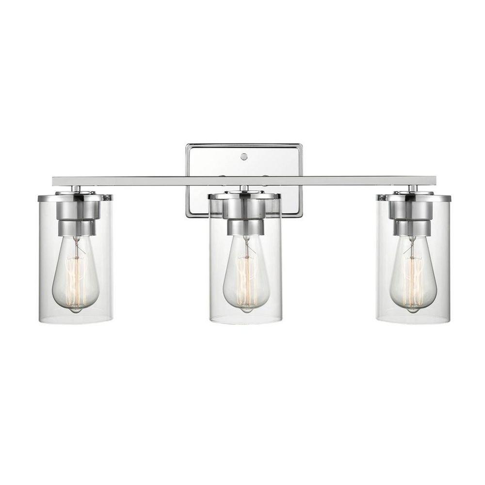 3-Light Vanity Fixture in Chrome 