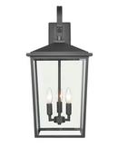 3-Light Outdoor Wall Sconce in Powder Coated Black 