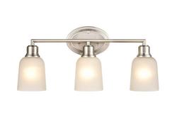 3-Light Vanity Fixture in Brushed Nickel