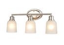 3-Light Vanity Fixture in Brushed Nickel 