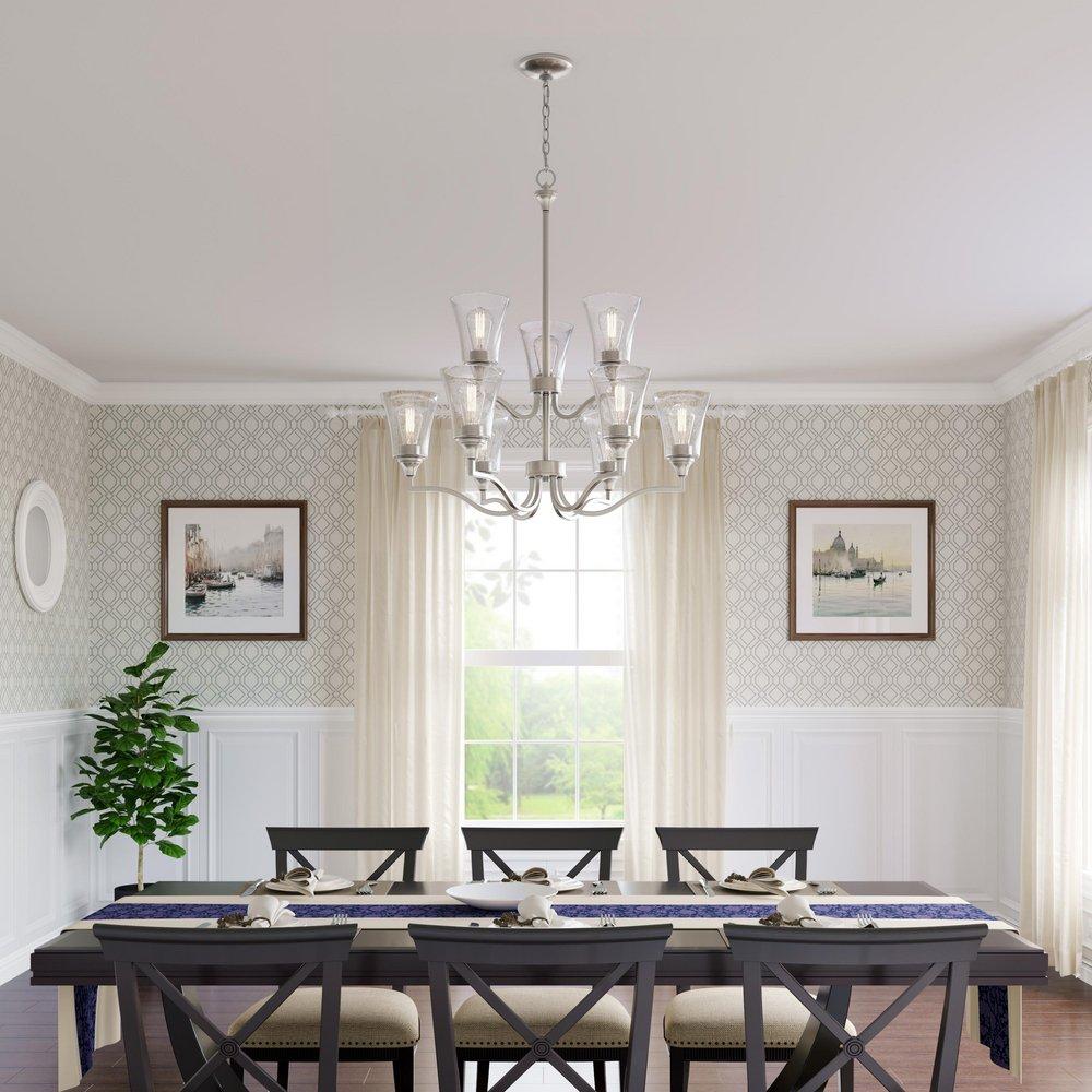 1-Light Pendant Light in Brushed Nickel 