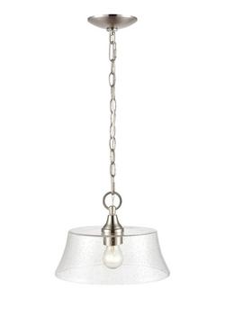 1-Light Pendant Light in Brushed Nickel