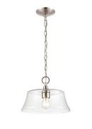 1-Light Pendant Light in Brushed Nickel 