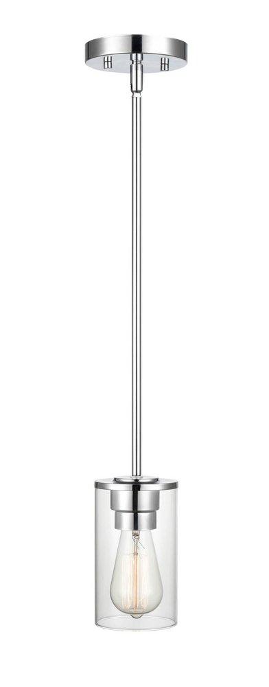 1-Light Pendant Light in Chrome 