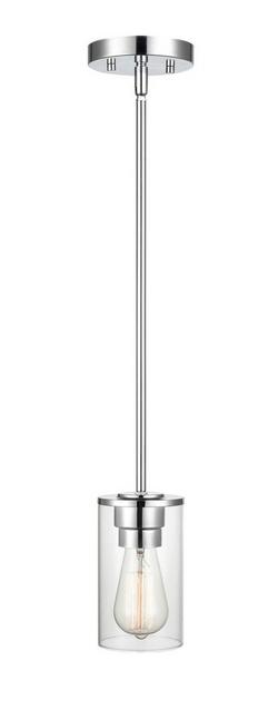 1-Light Pendant Light in Chrome