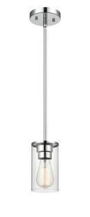 1-Light Pendant Light in Chrome 
