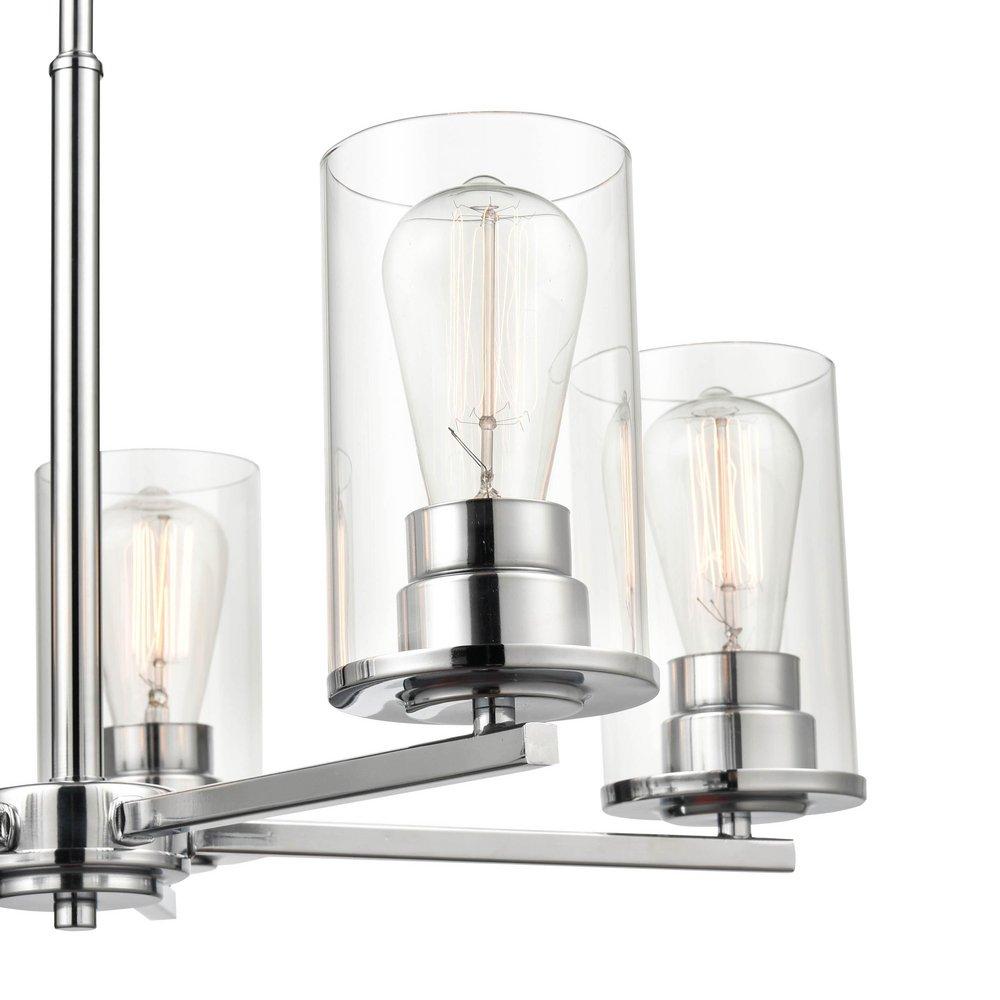 5-Light Chandelier Ceiling Light in Chrome 