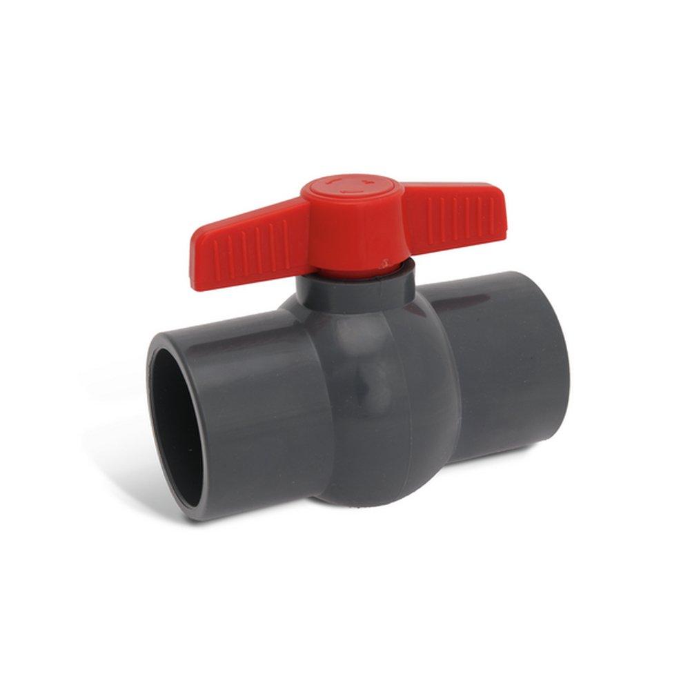 Hayward Industrial Products Grey Plastic Socket Weld Ball Valve 