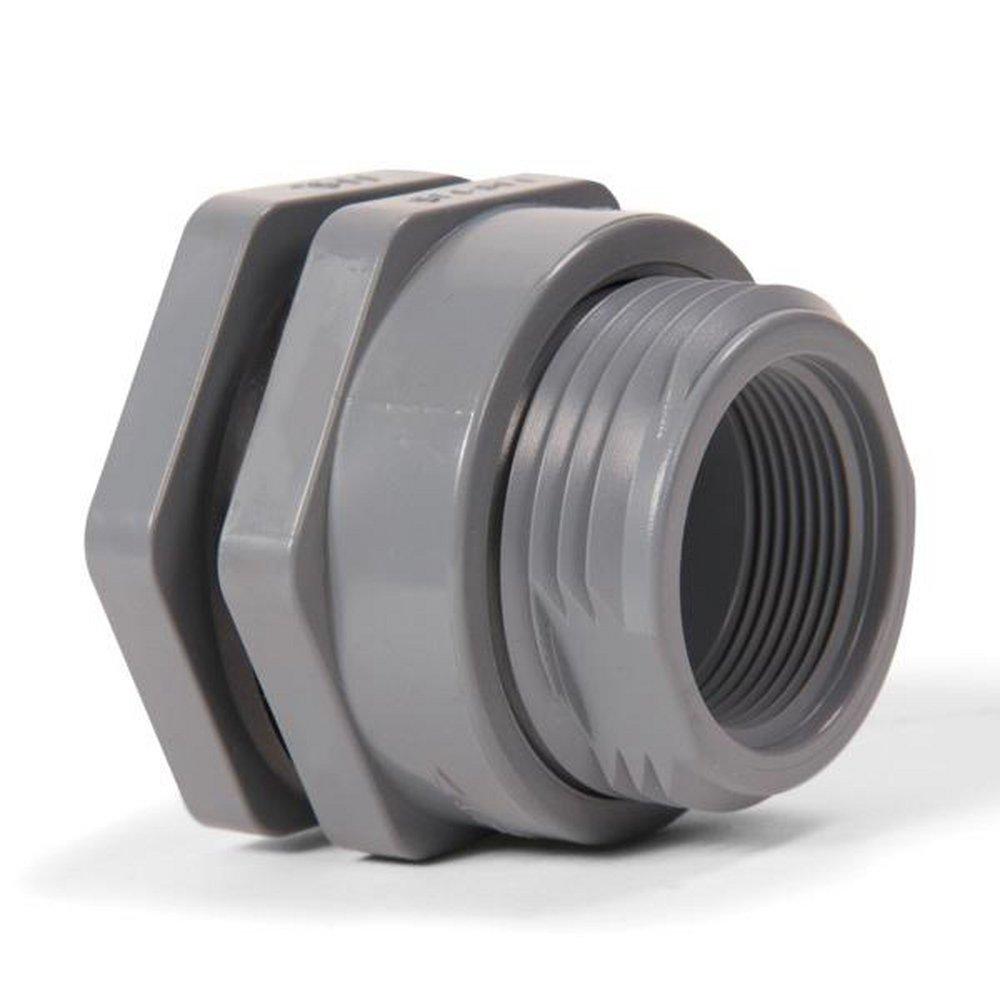 1 PVC B/HEAD SXT FTG W/ EPDM GSKT 
