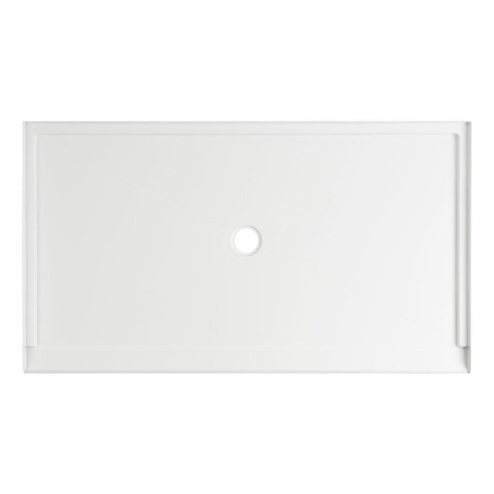 Signature Hardware White 64 x 36 in. Rectangle Shower Base 