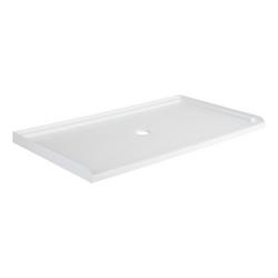 64 in. x 36 in. Shower Base with Center Drain in White