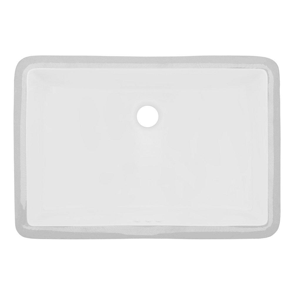 Signature Hardware White Undermount Bathroom Sink 