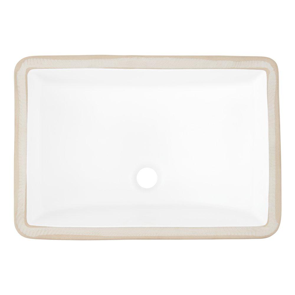 Signature Hardware White Undermount Bathroom Sink 