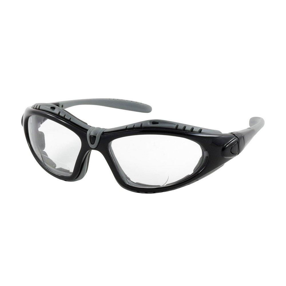 PIP&reg; Foam Padding, Plastic Lens and Rubber Tip Safety Glass in Black Frame 
