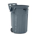 Vented Wheeled Brute 44 Gal Gray Waste Container