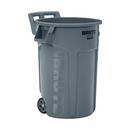 Vented Wheeled Brute 44 Gal Gray Waste Container 